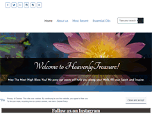 Tablet Screenshot of heavenlytreasure.net
